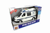 Top Sale 1:16 City Rescue Ambulance Friction Car Toys